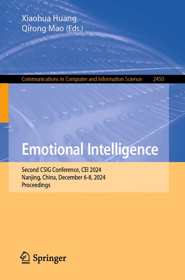Xiaohua Huang, Qirong Mao - Emotional Intelligence, Häftad