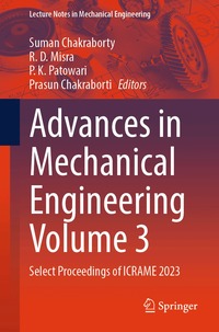 Advances in Mechanical Engineering Volume 3