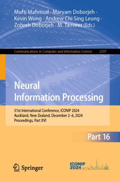 M. Tanveer, Zohreh Doborjeh, Andrew Chi Sing Leung, Kevin Wong, Maryam Doborjeh, Mufti Mahmud - Neural Information Processing, E-bok
