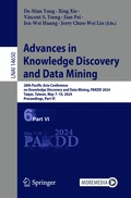 Advances in Knowledge Discovery and Data Mining