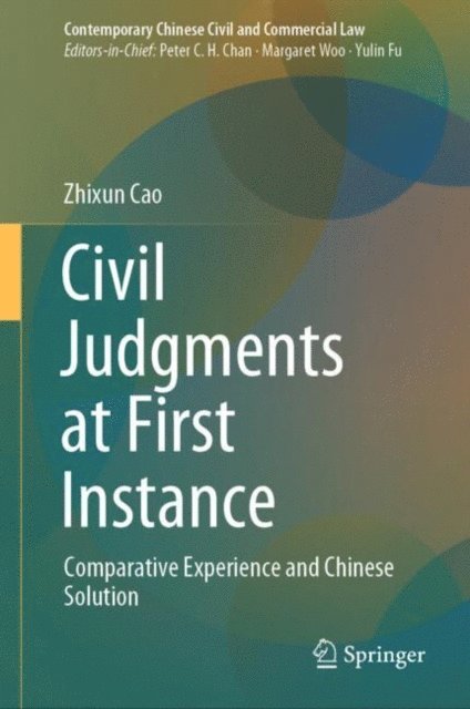 Zhixun Cao - Civil Judgments at First Instance, E-bok