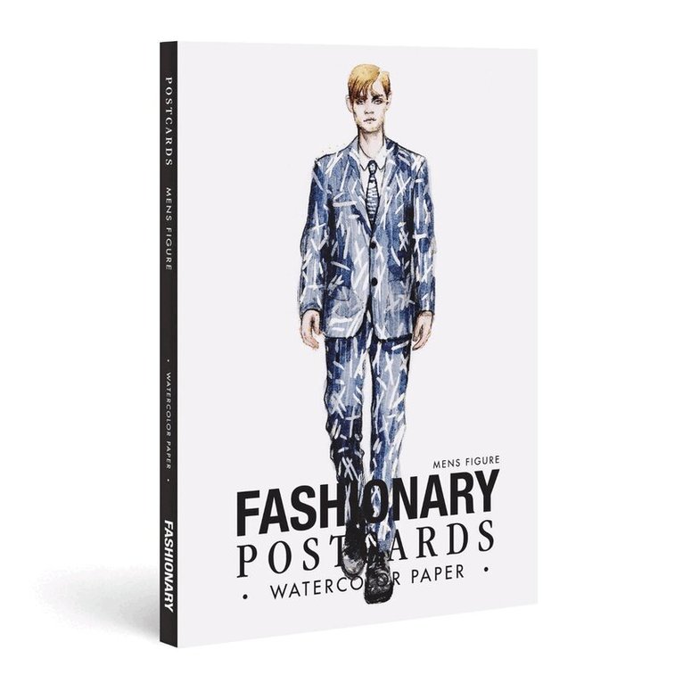 Fashionary Watercolor Postcards (Mens Figure Templates), Övrigt