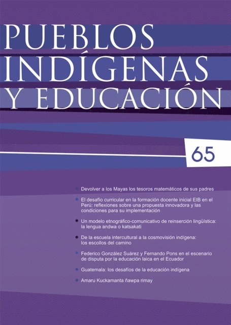 Matthias Abram, Ruth Moya, Luis Enrique Lopez - Pueblos indígenas y educación No. 65, E-bok