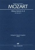 Missa brevis in d (Klavierauszug)