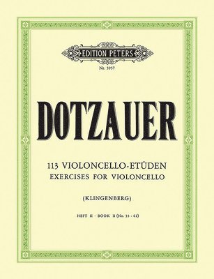 Justus Johann Friedrich Dotzauer, Johannes Klingenberg - 113 Exercises for Cello Vol.2, Övrigt
