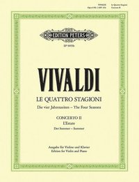 Violin Concerto in G Minor Op. 8 No. 2 Summer (Edition for Violin and Piano): For Violin, Strings and Continuo, from the 4 Seasons, Urtext