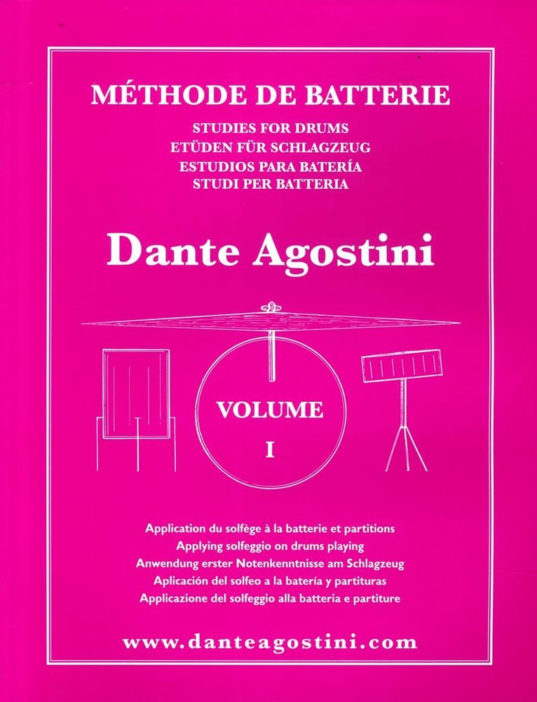Dante Agostini - Methode de Batterie vol 1, Häftad