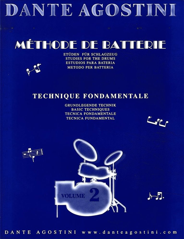 Dante Agostini - Methode de Batterie vol 2, Inbunden