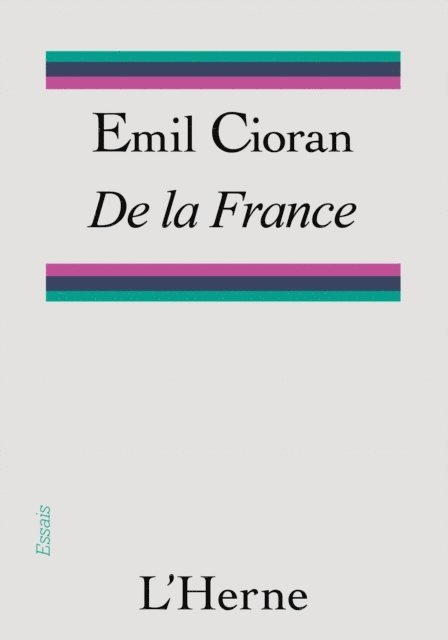Emil Cioran - De la France, E-bok