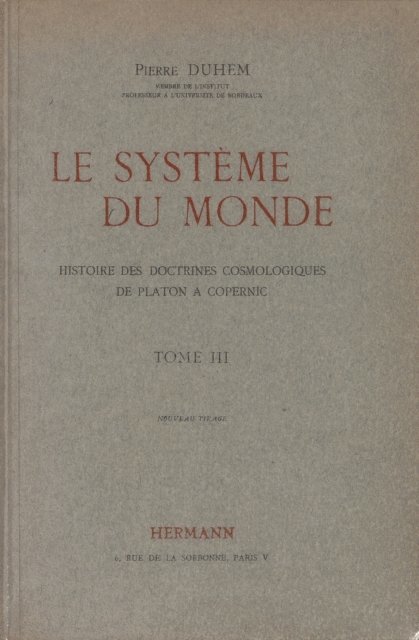 Pierre Duhem - Le système du monde. Tome III, E-bok