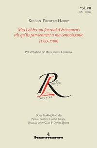 Mes Loisirs, ou Journal d''événemens tels qu''ils parviennent ÿ ma connoissance (1753-1789), Volume 7