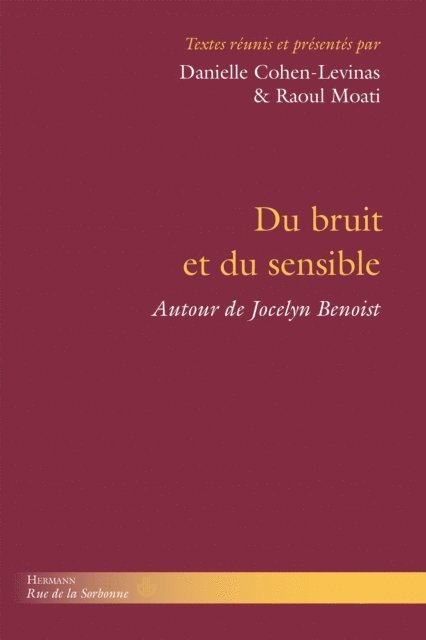Danielle Cohen-Levinas - Du bruit et du sensible, E-bok