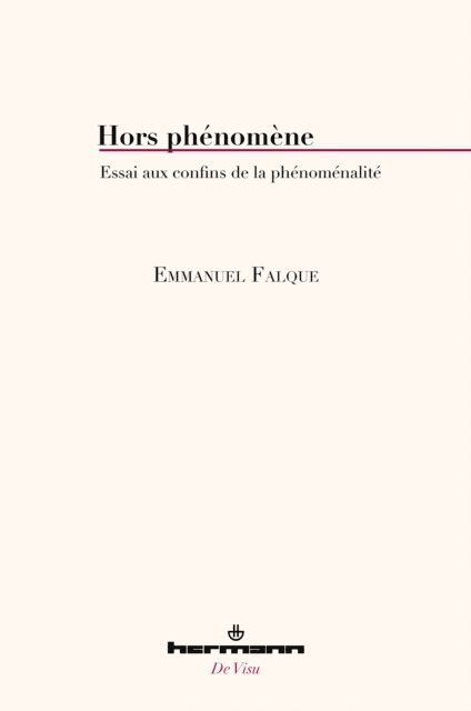 Emmanuel Falque - Hors phénomène, E-bok