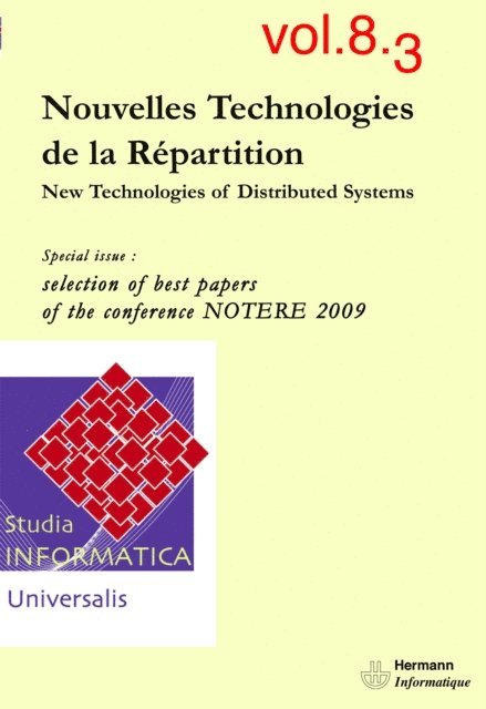 Abdel Obaid, Ivan Lavallee - Studia Informatica Universalis n°8-3. New technologies of distributed systems, E-bok