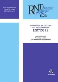 Revue des nouvelles technologies de l''information, n° E-23 EGC 2012