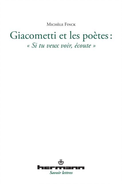 Michele Finck - Giacometti et les poètes, E-bok