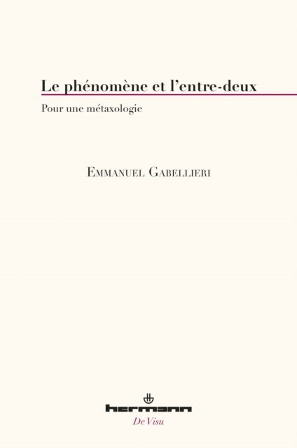 Emmanuel Gabellieri - Le phénomène et l'entre-deux, E-bok