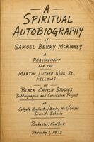 Samuel Berry McKinney, Lora-Ellen McKinney - Spiritual Autobiography, Häftad. Tillgänglighet: Lägg i varukorg