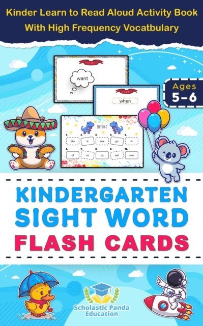 Scholastic Panda Education - Kindergarten Sight Word Flash Cards, E-bok
