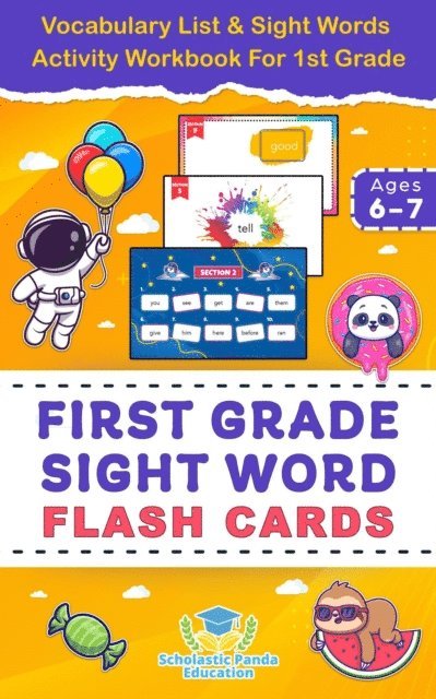 Scholastic Panda Education - First Grade Sight Word Flash Cards, E-bok