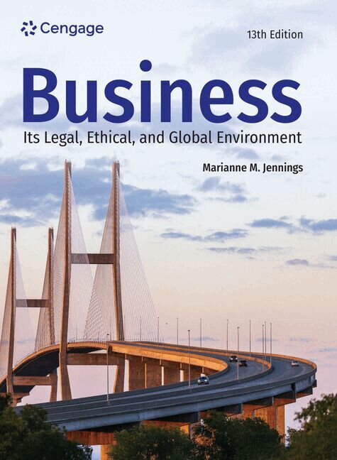 Marianne Jennings - Business: Its Legal, Ethical, and Global Environment, Inbunden