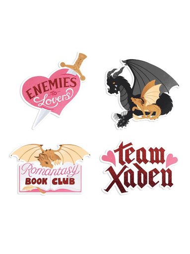 Fourth Wing: Romantasy Sticker Set of 4 av Out Of Print