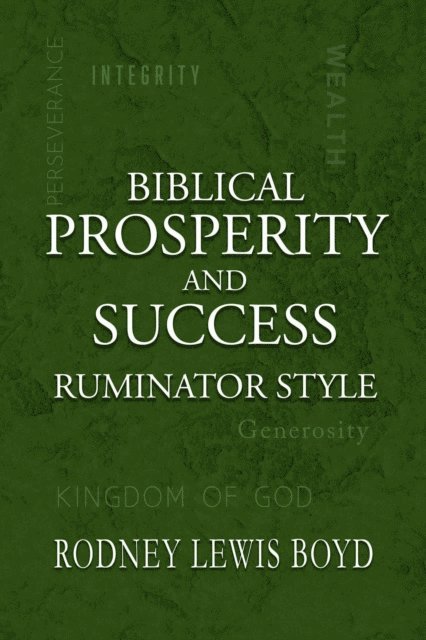 Rodney Boyd - Biblical Prosperity and Success Ruminator Style, E-bok