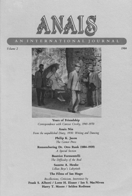 Gunther Stuhlmann - ANAIS: An International Journal, Vol. 2, E-bok