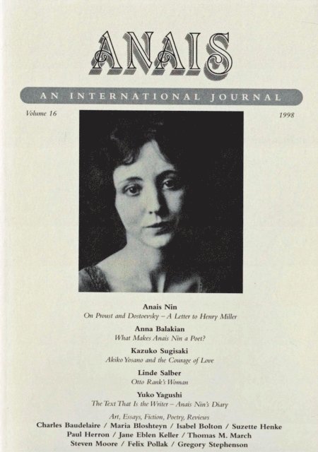 Gunther Stuhlmann - ANAIS: An International Journal, Vol. 16, E-bok