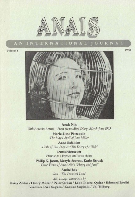 Gunther Stuhlmann - ANAIS: An International Journal, Vol. 6, E-bok
