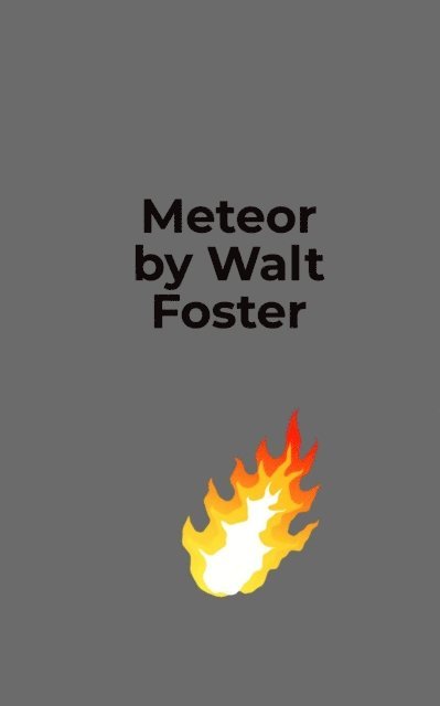 Walter Foster - Meteor approach, E-bok