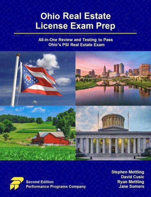 Jane Somers, Ryan Mettling, David Cusic, Stephen Mettling - Ohio Real Estate License Exam Prep: All-in-One Review and Testing to Pass Ohio's PSI Real Estate Exam, E-bok