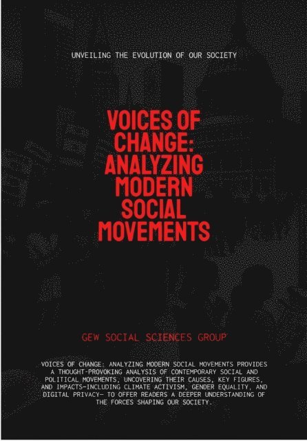 GEW Social Sciences Group - Voices Of Change: Analyzing Modern Social Movements, E-bok