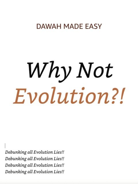 ahmed mohamed - Evolution Debunked To The Core, E-bok