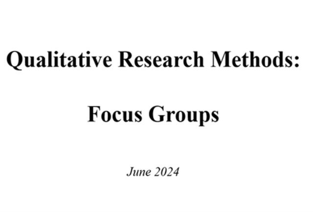 G M - Qualitative Research Methods: Focus Groups, June 2024, E-bok
