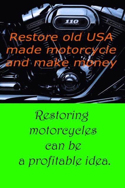 Jack Trump - Restore old USA made motorcycle and make money, E-bok. Tillgänglighet: Lägg i varukorg