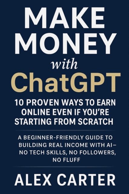 Alex Carter - Make money with ChatGPT - 10 proven ways to earn online even if you're starting from scratch, E-bok