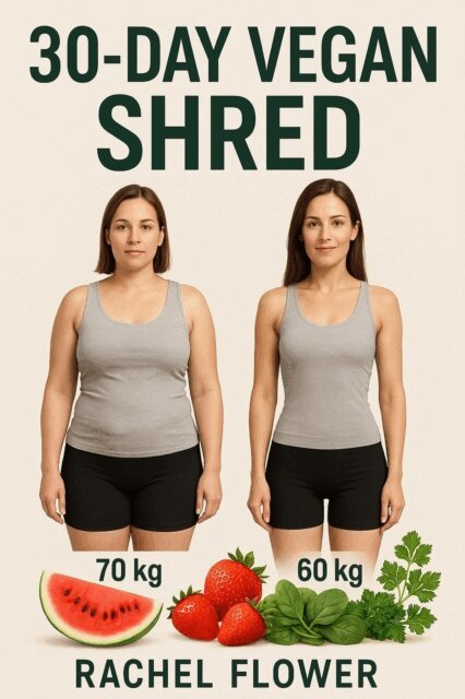 Rachel Flower - 30-Day Vegan Shred: Lose 10kg in 30 Days with Simple Whole Foods & Daily Discipline, E-bok