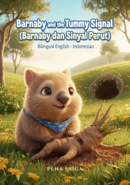 Pena Saiga - Barnaby and the Tummy Signal - Barnaby dan Sinyal Perut - Bilingual English - Indonesian, E-bok