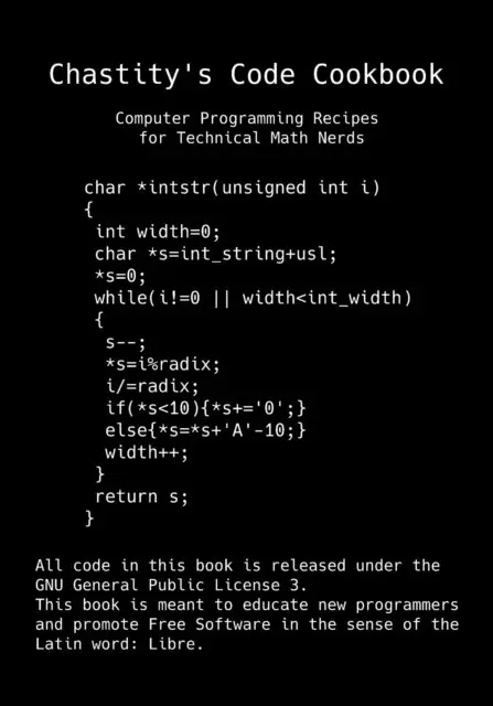 Chastity White Rose - Chastity's Code Cookbook, E-bok. Tillgänglighet: Lägg i varukorg