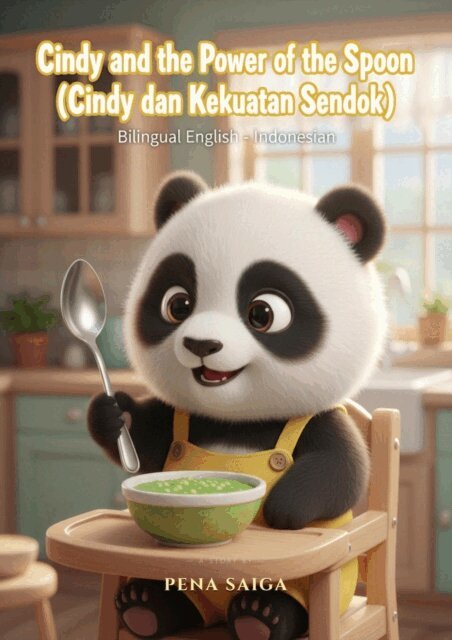 Pena Saiga - Cindy and the Power of the Spoon - Cindy dan Kekuatan Sendok - Bilingual English Indonesian, E-bok