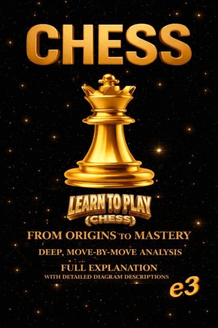 e3 - CHESS : Learn To Play (Chess) ; From Origins To Mastery,Deep, Move-By-Move Analysis,Full Explanation with Detailed Diagram Descriptions, E-bok