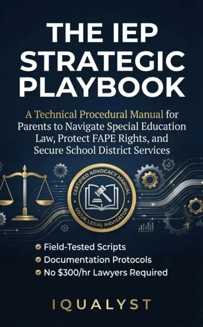 IQUALYST - IEP Strategic Playbook : A Technical Procedural Manual for Parents to Navigate Special Education Law and Secure School District Services, E-bok. Tillgänglighet: Lägg i varukorg