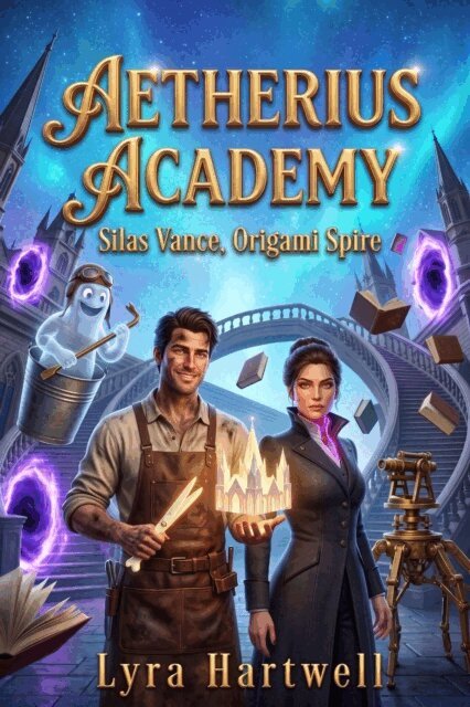 Lyra Hartwell - Aetherius Academy: Silas Vance, Origami Spire, E-bok