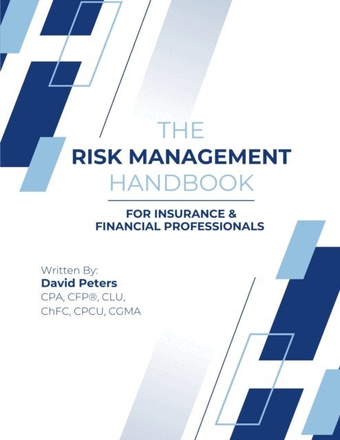 David Peters - Risk Management Handbook for Insurance & Financial Professionals, E-bok
