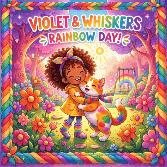Ilonka Quiroz - Violet & Whiskers Rainbow Day, E-bok