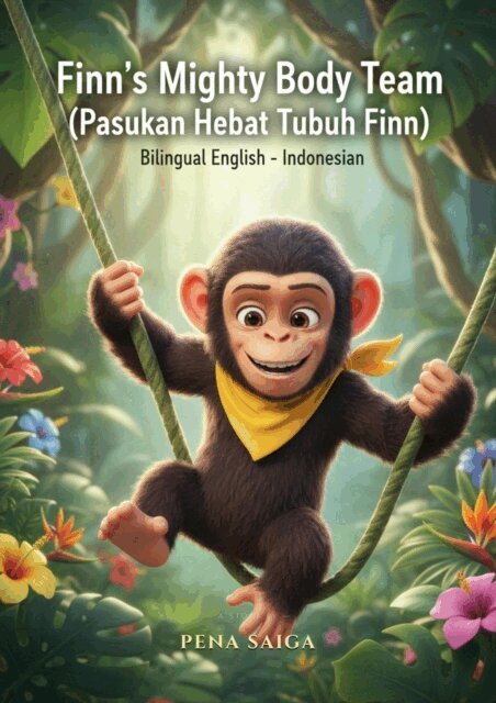Pena Saiga - Finn's Mighty Body Team - Pasukan Hebat Tubuh Finn - Bilingual English - Indonesia, E-bok