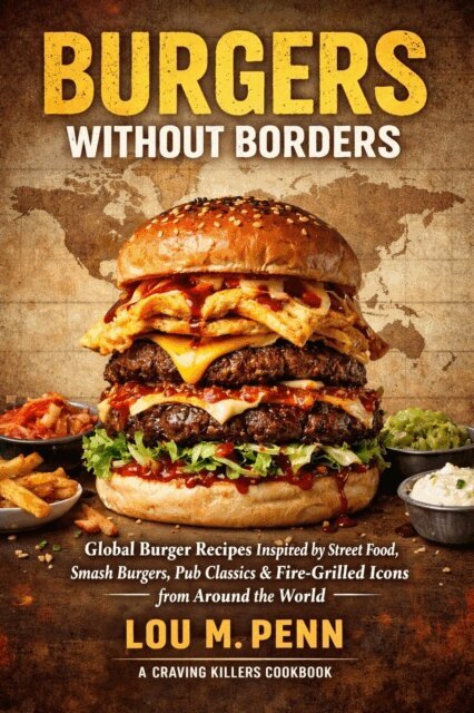 Lou M. Penn - Burgers Without Borders: Global Burger Recipes Inspired by Street Food, Smash Burgers, Pub Classics & Fire-Grilled Icons from Around the World, E-bok. Tillgänglighet: Lägg i varukorg