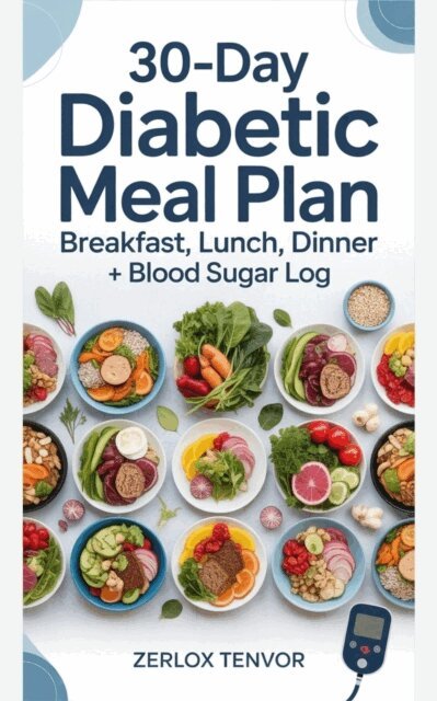 Zerlox Tenvor - 30-Day Diabetic Meal Plan: Breakfast, Lunch, Dinner + Blood Sugar Log, E-bok. Tillgänglighet: Lägg i varukorg
