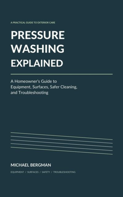 Michael Bergman - Pressure Washing Explained: A Homeowner's Guide to Equipment, Surfaces, Safer Cleaning, and Troubleshooting, E-bok. Tillgänglighet: Lägg i varukorg